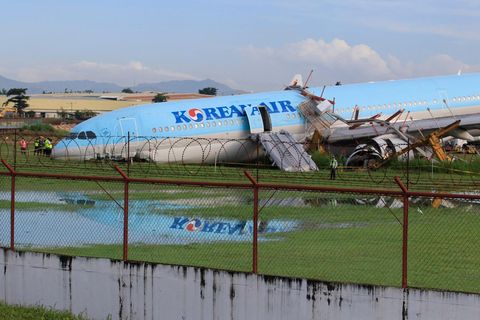 Das Passagierflugzeug vom Typ Airbus SE A330, das von Seoul nach Cebu unterwegs war, hatte zweimal versucht, bei schlechtem Wetter zu landen