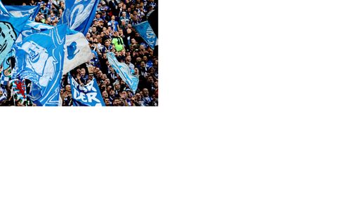 Im Schalker Gästeblock kam es zu Auseinandersetzungen