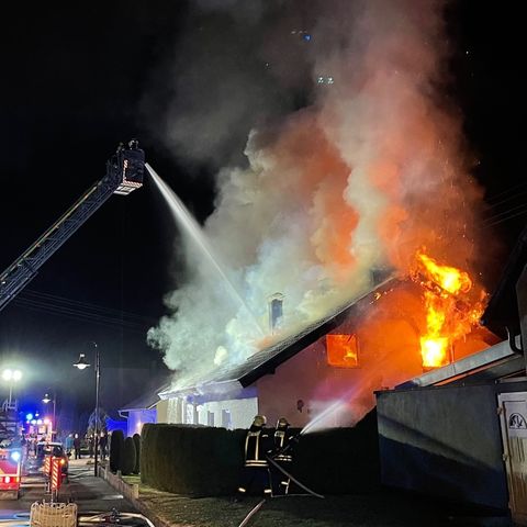 Wohnhausbrand in Horb-Thalheim
