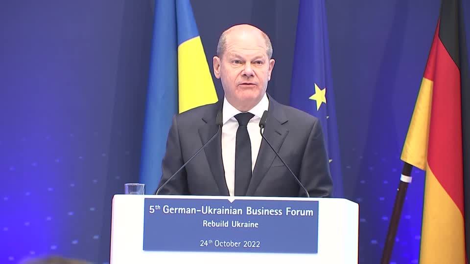 Video: Scholz und Habeck sichern Ukraine Wiederaufbauhilfe zu Video: Scholz und Habeck sichern Ukraine Wiederaufbauhilfe zu
