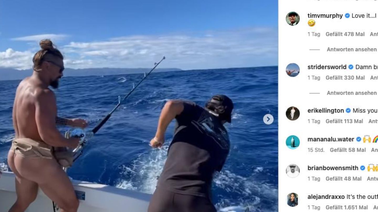 “Aquaman” Jason Momoa shows everyone his bare butt on Instagram