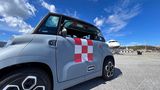 Citroen Ami am Flughafen Genua