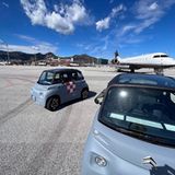 Citroen Ami am Flughafen Genua