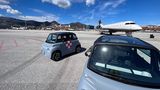 Citroen Ami am Flughafen Genua