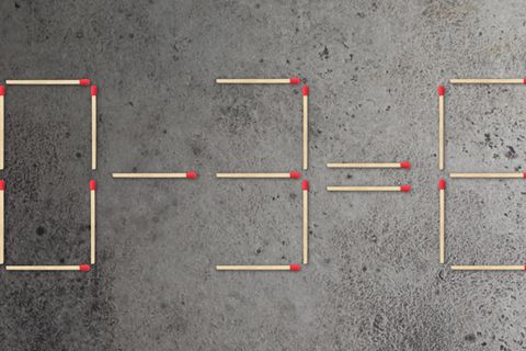 Streichholzrätsel: Schaffen Sie es, die Aufgabe zu lösen?