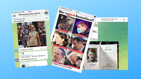 Mehrmals benannte Hildmann die Telegram-Gruppe „Wolfsschanze“ um, immer wieder schloss er auch die Chat-Funktion, wenn ihn die Kommentare seiner Anhänger nervten. Die Initialen seines Pseudonyms waren „HH“, wie „Heil Hitler