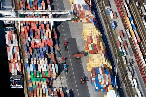Der Hafen in Duisburg