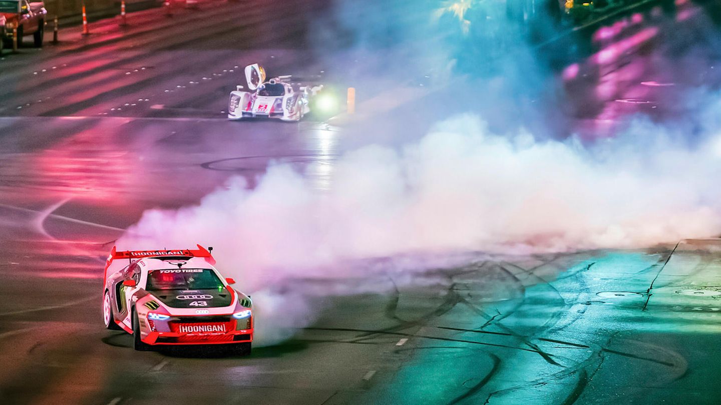 Ken Block Electrikhana Aufnahmen aus Las Vegas