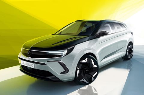 Der neue Opel Grandland in seitlicher Frontansicht