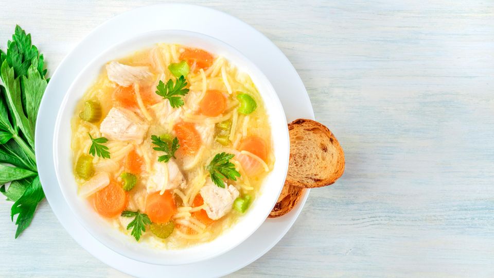 Rezept für leckere und gesunde Hühnersuppe