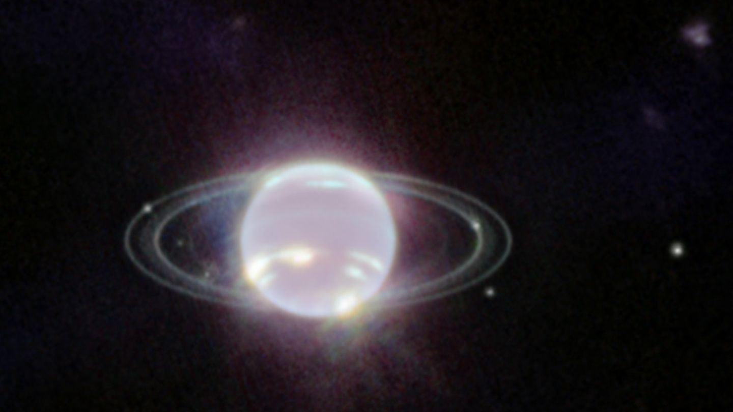 James Webb Neptun leuchtende Kugel James Webb Neptun leuchtende Kugel