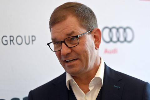 Markus Duesmann, Vorstandsvorsitzender der Audi AG spricht auf einer Veranstaltung