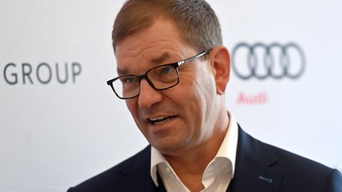 Markus Duesmann, Vorstandsvorsitzender der Audi AG spricht auf einer Veranstaltung