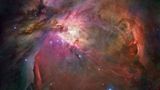 James Webb Orion von Hubble aus