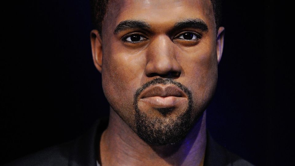 Die Wachsfigur von Kanye West im Madame Tussauds in London