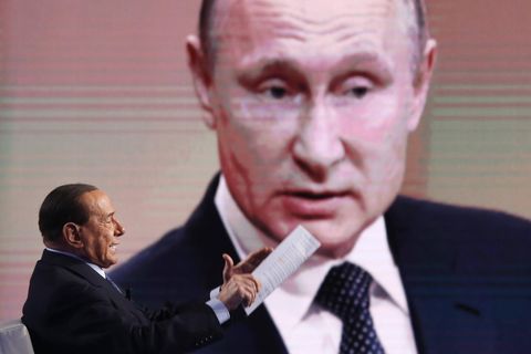 Berlusconi und Putin in einer TV-Show