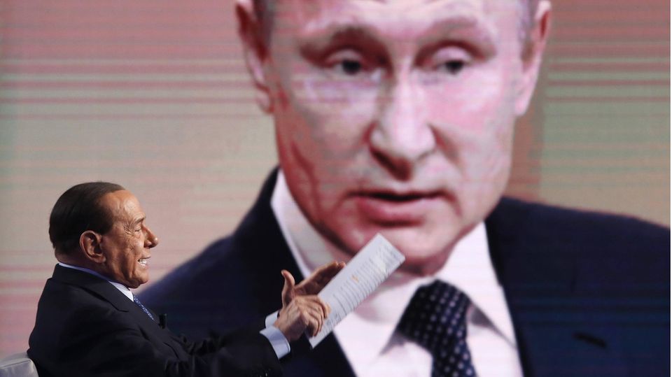 Berlusconi und Putin in einer TV-Show
