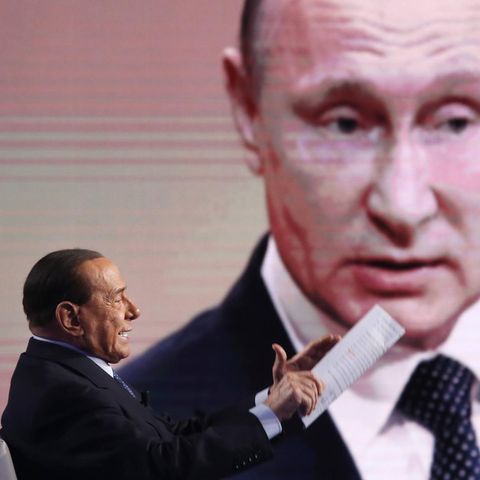 Berlusconi and Putin on a TV show