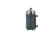 Einen Schal für den Kaffee: Bodum Kaffeewärmer  Pressstempel-Kannen bereiten leckeren, vollmundigen Kaffee. Doch leider wird der in der dünnwandigen Glaskanne schnell kalt. Um das Abkühlen etwas zu verlangsamen, gibt es diesen Kaffeewärmer.