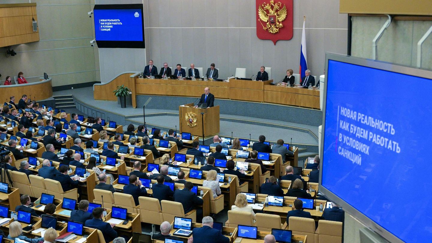 Eine Sitzung in der Duma in Russland (Archivfoto)