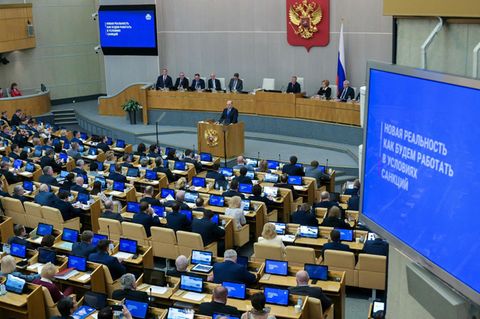 Eine Sitzung in der Duma in Russland (Archivfoto)