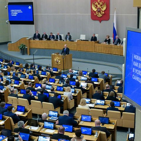 Eine Sitzung in der Duma in Russland (Archivfoto)