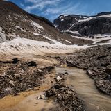 Ein Gletscher, der kaum noch Eis führt