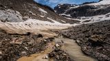 Ein Gletscher, der kaum noch Eis führt