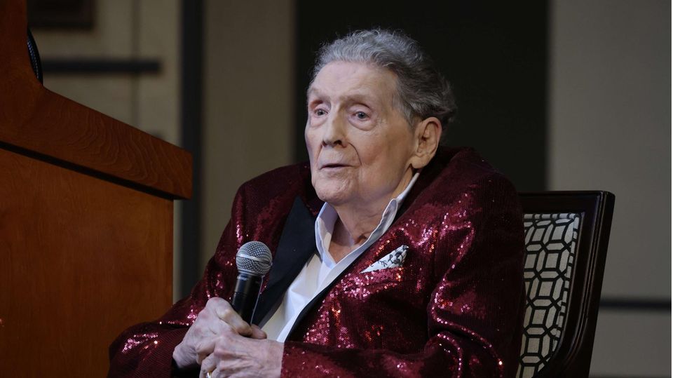 Die Rock'n'Roll-Legende Jerry Lee Lewis im Mai 2022 in der "Country Music Hall of Fame "