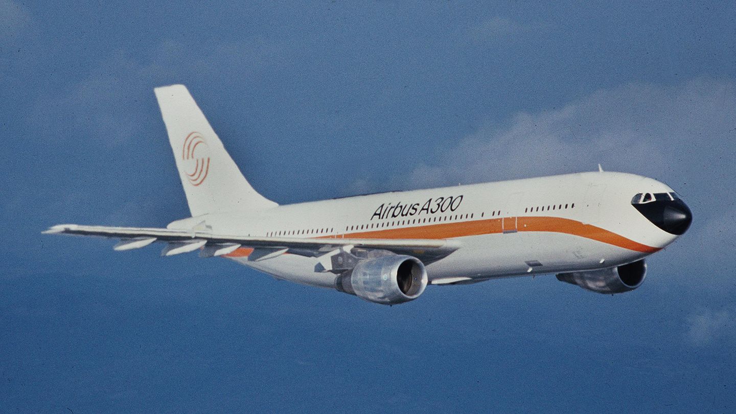 Airbus A300 bei seinem Jungfernflug