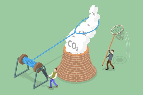 Eine Illustration zeigt CCS vereinfacht