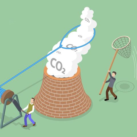 Eine Illustration zeigt CCS vereinfacht