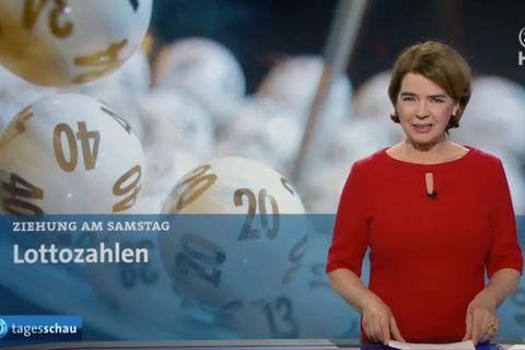 Autsch! Susanne Daubner zeigte am Samstag die falschen Lottozahlen in der "Tagesschau".