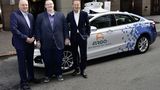 Da war noch alles eitel Sonnenschein: Herbert Diess (VW), Bryan 
Salesky (Argo AI) und Jim Hackett (Ford) (v.l.n.r.)