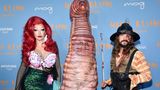 Bill Kaulitz, Heidi Klum und Tom Kaulitz in ihren Halloween-Kostümen.