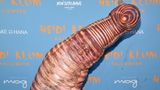 Model Heidi Klum posiert in ihrem Halloween-Kostüm.