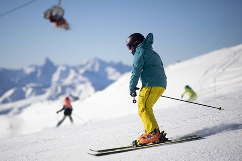 Skifahrender