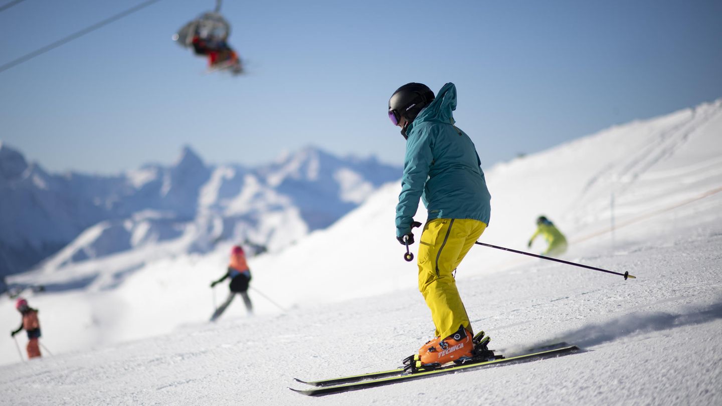Skifahrender