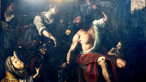 Das wiederentdeckte Bild "Hercules und Omphale" von Artemisia Gentileschi