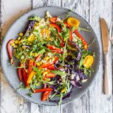 Mythos: Vegane Ernährung führt zu Nährstoffmangel.   Faktencheck: Eine ausgewogene Ernährung beinhaltet für die meisten Menschen noch immer tierische Produkte. Ein häufiges Argument gegen Veganismus ist der befürchtete Nährstoffmangel durch das Weglassen von Milch und Fleisch. Und tatsächlich müssen Veganer und Vegetarier deutlich genauer auf ihren Vitaminhaushalt achten. Das wichtige Vitamin B12 zum Beispiel wird auf natürlichem Wege nur durch tierische Lebensmittel aufgenommen. Hier gilt es, zu Präparaten zu greifen. Auch an Calcium, Eisen und Jod könnte es Veganern mangeln. Aber auch hier kann man mit einer ausgewogenen veganen Ernährung vorbeugen. 