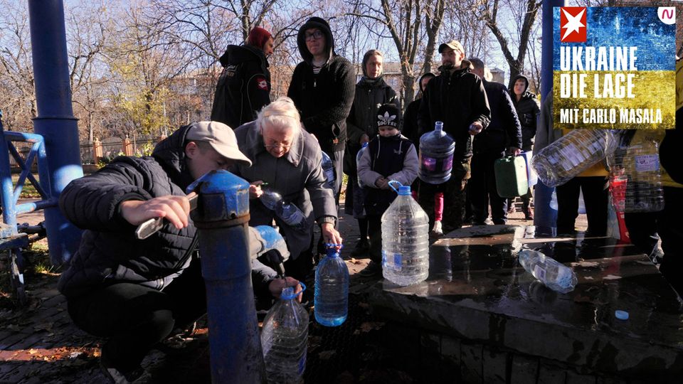 Luftangriffe Kiew Wasserversorgung
