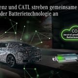 Mercedes Benz und CATL arbeiten bei der Batterietechnologie eng 
zusammen