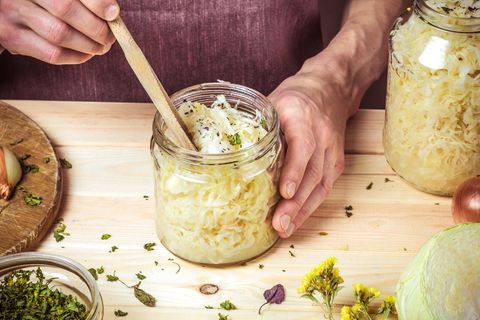 Sauerkraut im Einmachglas
