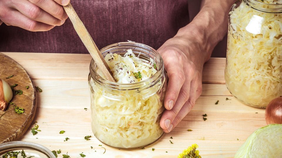 Sauerkraut im Einmachglas