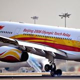 Es war auch ein chinesischer Airbus A330, der das olympische Feuer zu den Olympischen Sommerspielen 2008 nach Peking brachte.