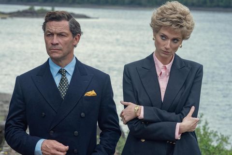 Dominic West als Prinz Charles und Elizabeth Debicki als Diana