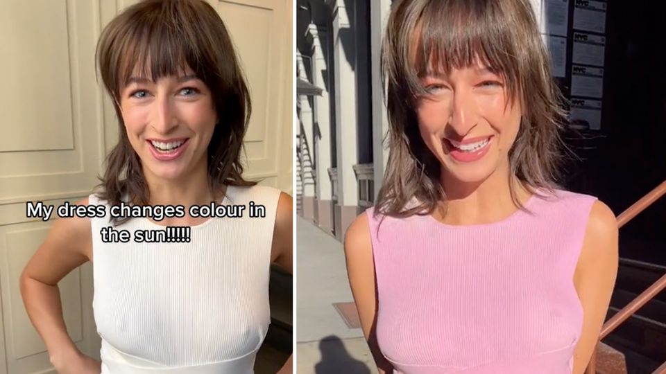 Kleid wechselt Farbe im Sonnenlicht: Was hinter dem unglaublichen Video steckt