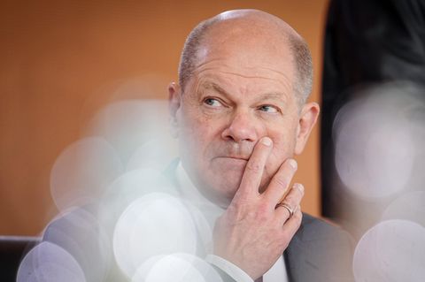 Olaf Scholz nimmt an der Sitzung des Bundeskabinetts im Bundeskanzleramt teil