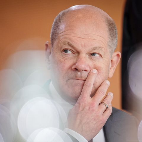 Olaf Scholz nimmt an der Sitzung des Bundeskabinetts im Bundeskanzleramt teil