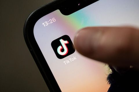 Das Symbol der Tiktok-App auf einem Smartphone